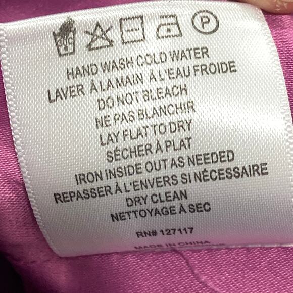 Belle Badgley Mischka New Floral PInk Black "Sharon Dress" Bell Sleeves Size 2 - Picture 6 of 9